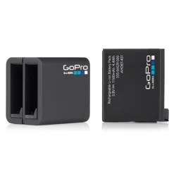 GoPro Photo & Video-- Dual Battery Charger + Battery - HERO4 Black / HERO4 Silver - Accessories - Avvenice