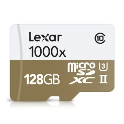 GoPro Photo & Video-- Lexar Professional 1000x microSDXC 128 GB UHS-II/U3 - 150MB/s - W/USB 3.0 Reader Flash Memory Card - Accessories - Avvenice