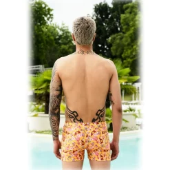 Grace - Grazia Di Miceli Swimwear-- "Kanazawa" Men's Boxer with Sensoji Print - Luxury Collection - Made in Italy - High Quality - Avvenice