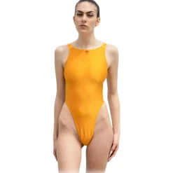 Grace - Grazia Di Miceli Swimwear-- "Yokohama" Trikini Mustard - Luxury Collection - Made in Italy - High Quality - Avvenice