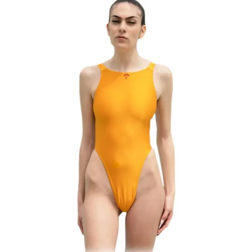 Grace - Grazia Di Miceli Swimwear-- "Yokohama" Trikini Mustard - Luxury Collection - Made in Italy - High Quality - Avvenice