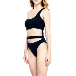 Grace - Grazia Di Miceli Swimwear-- Women's Trikini "Miami Beach" Black - Luxury Collection - Made in Italy - High Quality - Avvenice