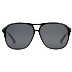 Gucci Eyewear Sunglasses & Eyewear-Gucci - Acetate Aviator Sunglasses with Optimal Fit - Acetate Black Lenses Grey - - Avvenice