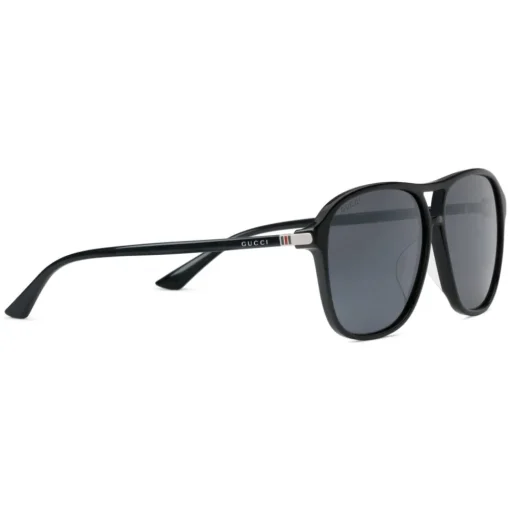 Gucci Eyewear Sunglasses & Eyewear-Gucci - Acetate Aviator Sunglasses with Optimal Fit - Acetate Black Lenses Grey - - Avvenice