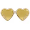 Gucci Eyewear Sunglasses & Eyewear-Gucci - Acetate Heart Sunglasses - Ivory Heart - - Avvenice