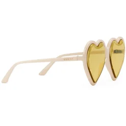 Gucci Eyewear Sunglasses & Eyewear-Gucci - Acetate Heart Sunglasses - Ivory Heart - - Avvenice