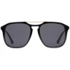 Gucci Eyewear Sunglasses & Eyewear-Gucci - Acetate Square Sunglasses - Black with Gold Color Detail - - Avvenice