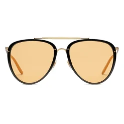Gucci Eyewear Sunglasses & Eyewear-Gucci - Aviator Acetate and Metal Sunglasses - Black Gold - - Avvenice