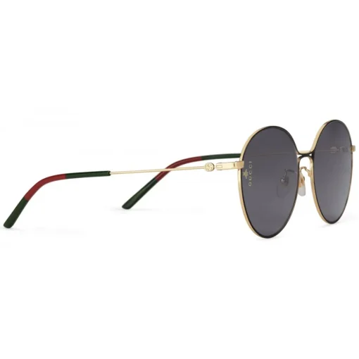 Gucci Eyewear Sunglasses & Eyewear-Gucci - Aviator Metal Sunglasses - Black Metal with Gold Details - - Avvenice