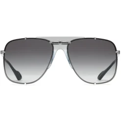 Gucci Eyewear Sunglasses & Eyewear-Gucci - Aviator Metal Sunglasses - Silver - - Avvenice
