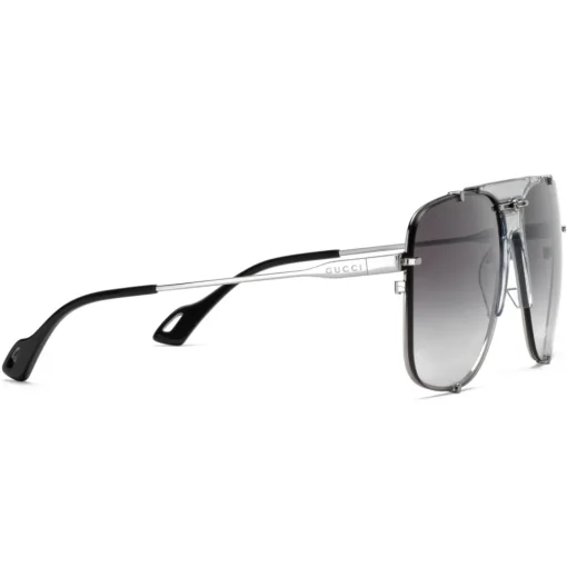 Gucci Eyewear Sunglasses & Eyewear-Gucci - Aviator Metal Sunglasses - Silver - - Avvenice
