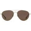Gucci Eyewear Sunglasses & Eyewear-Gucci - Aviator Sunglasses in Metal - Shiny Light Gold - - Avvenice