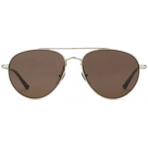 Gucci Eyewear Sunglasses & Eyewear-Gucci - Aviator Sunglasses in Metal - Shiny Light Gold - - Avvenice