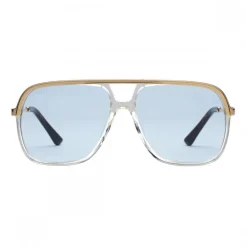 Gucci Eyewear Sunglasses & Eyewear-Gucci - Metal Rectangular Sunglasses - Pink Fluo - - Avvenice