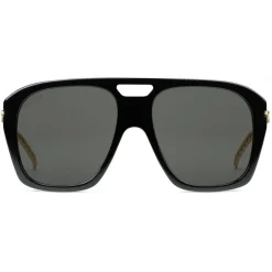 Gucci Eyewear Sunglasses & Eyewear-Gucci - Online Exclusive Square Sunglasses with Charms - Black - - Avvenice