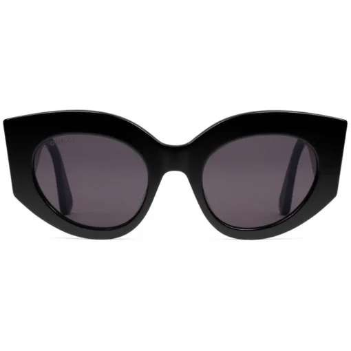 Gucci Eyewear Sunglasses & Eyewear-Gucci - Oversize Cat Eye Acetate Sunglasses - Black Acetate - - Avvenice