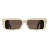 Gucci Eyewear Sunglasses & Eyewear-Gucci - Rectangular Acetate Sunglasses - White Horn Black - - Avvenice