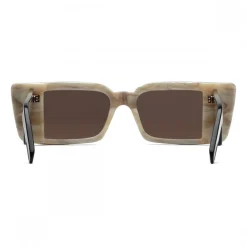 Gucci Eyewear Sunglasses & Eyewear-Gucci - Rectangular Acetate Sunglasses - White Horn Black - - Avvenice