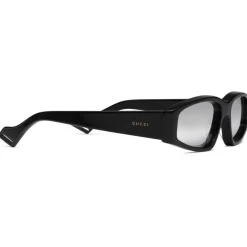 Gucci Eyewear Sunglasses & Eyewear-Gucci - Rectangular Acetate Sunglasses - Black - - Avvenice