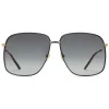 Gucci Eyewear Sunglasses & Eyewear-Gucci - Rectangular Metal Sunglasses - Black with Gold Color Detail - - Avvenice