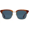 Gucci Eyewear Sunglasses & Eyewear-Gucci - Rectangular Metal Sunglasses - Shiny Gold and Turtle Acetate Color - - Avvenice