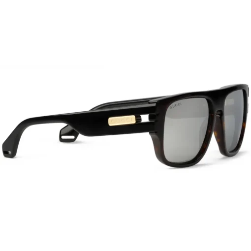 Gucci Eyewear Sunglasses & Eyewear-Gucci - Rectangular Sunglasses - Tortoiseshell - - Avvenice