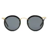 Gucci Eyewear Sunglasses & Eyewear-Gucci - Round Acetate and Metal Sunglasses - Black - - Avvenice