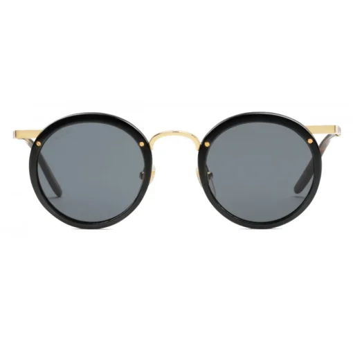 Gucci Eyewear Sunglasses & Eyewear-Gucci - Round Acetate and Metal Sunglasses - Black - - Avvenice
