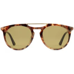 Gucci Eyewear Sunglasses & Eyewear-Gucci - Round Acetate Sunglasses - Turtle Acetate - - Avvenice