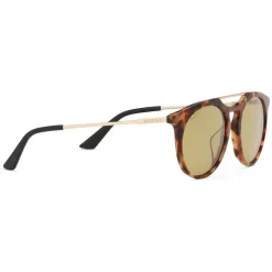 Gucci Eyewear Sunglasses & Eyewear-Gucci - Round Acetate Sunglasses - Turtle Acetate - - Avvenice