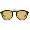 Gucci Eyewear Sunglasses & Eyewear-Gucci - Round Acetate Sunglasses - Green Turtle Acetate - - Avvenice
