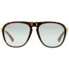 Gucci Eyewear Sunglasses & Eyewear-Gucci - Round Frame Acetate Glasses - Dark Tortoiseshell - - Avvenice