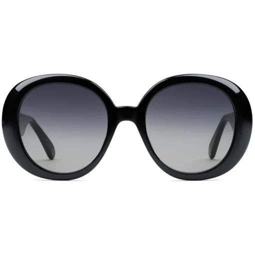 Gucci Eyewear Sunglasses & Eyewear-Gucci - Round Sunglasses with Web - Black - - Avvenice
