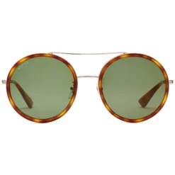Gucci Eyewear Sunglasses & Eyewear-Gucci - Round-Frame Metal Sunglasses - Purple Enamle - - Avvenice