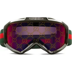 Gucci Eyewear Ski Googles-Gucci - Ski Goggles - Green Red - - Avvenice