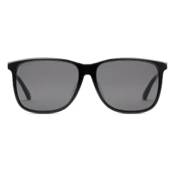 Gucci Eyewear Sunglasses & Eyewear-Gucci - Specialized Fit Rectangular-Frame Acetate - Black - - Avvenice