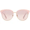 Gucci Eyewear Sunglasses & Eyewear-Gucci - Specialized Fit Round Frame Metal Sunglasses - Light Pink - - Avvenice