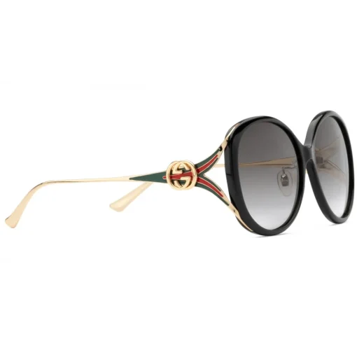 Gucci Eyewear Sunglasses & Eyewear-Gucci - Specialized Fit Round-Frame Injected Sunglasses - Black - - Avvenice
