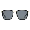 Gucci Eyewear Sunglasses & Eyewear-Gucci - Square Acetate and Metal Sunglasses - Black Gold - - Avvenice