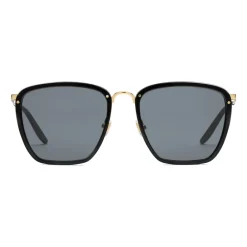 Gucci Eyewear Sunglasses & Eyewear-Gucci - Square Acetate and Metal Sunglasses - Black Gold - - Avvenice