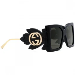 Gucci Eyewear Sunglasses & Eyewear-Gucci - Square Acetate Sunglasses - Black - - Avvenice