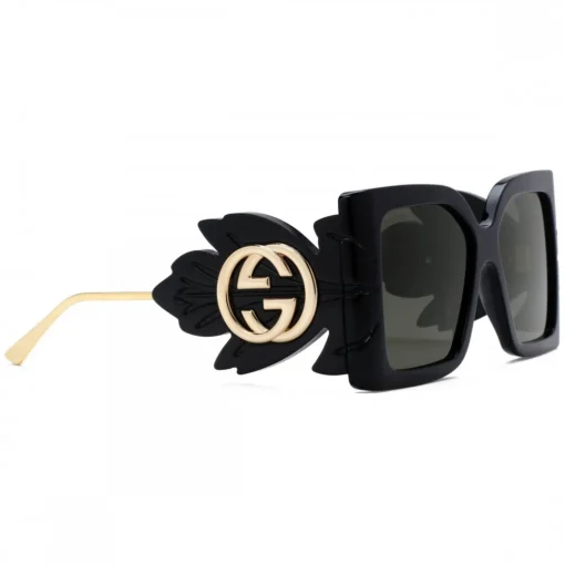 Gucci Eyewear Sunglasses & Eyewear-Gucci - Square Acetate Sunglasses - Black - - Avvenice