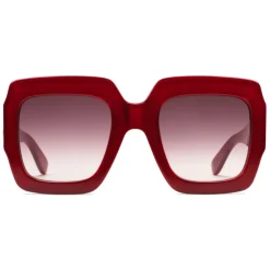 Gucci Eyewear Sunglasses & Eyewear-Gucci - Square Acetate Sunglasses - Red - - Avvenice