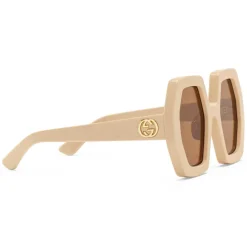 Gucci Eyewear Sunglasses & Eyewear-Gucci - Square Acetate Sunglasses - Ivory Brown - - Avvenice