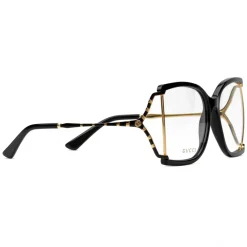 Gucci Eyewear Sunglasses & Eyewear-Gucci - Square Frame Acetate and Metal Sunglasses - Black Gold - - Avvenice