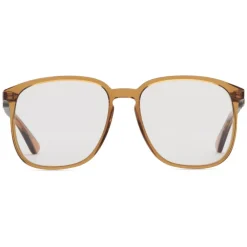 Gucci Eyewear Sunglasses & Eyewear-Gucci - Square Frame Acetate Glasses - Transparent Amber Acetate - - Avvenice