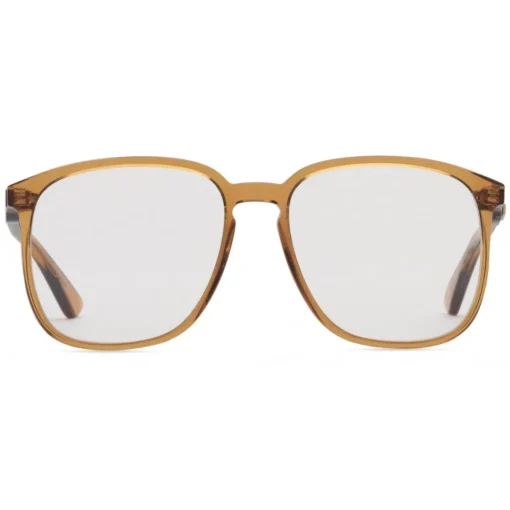 Gucci Eyewear Sunglasses & Eyewear-Gucci - Square Frame Acetate Glasses - Transparent Amber Acetate - - Avvenice