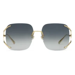 Gucci Eyewear Sunglasses & Eyewear-Gucci - Square Metal Sunglasses - Grey - - Avvenice
