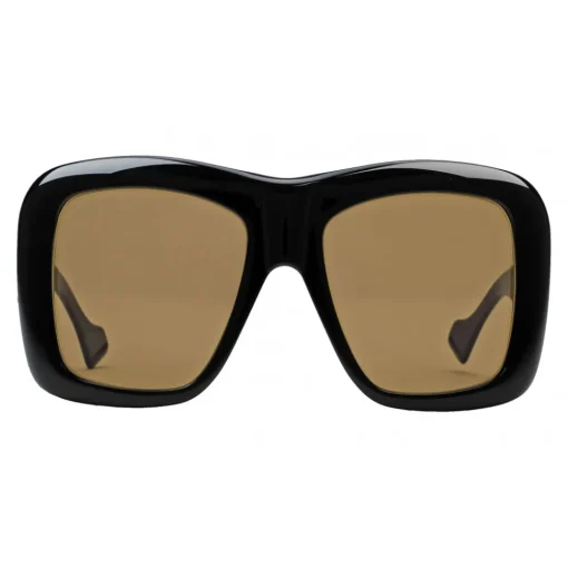 Gucci Eyewear Sunglasses & Eyewear-Gucci - Square Oversize Sunglasses - Glossy Black - - Avvenice