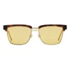 Gucci Eyewear Sunglasses & Eyewear-Gucci - Squared Metal and Acetate Sunglasses - Tortoise - - Avvenice